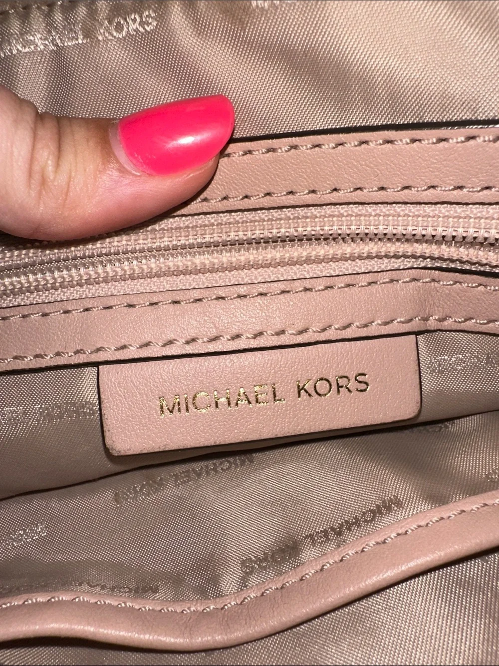 Pink Michael Kors Crossbody Purse